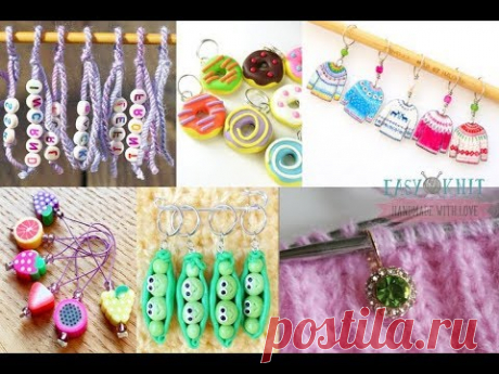 Простые и необычные маркеры для вязания - идеи для вдохновения. Knitting markers ideas - YouTube #маркерыдлявязания #вязание #рукоделие #хобби #видымаркеров #маркерысвоимируками #идеидлявязания #маркерыдлявязанияидеи #красивыемаркеры #маркерыразъемные #счетчикирядов