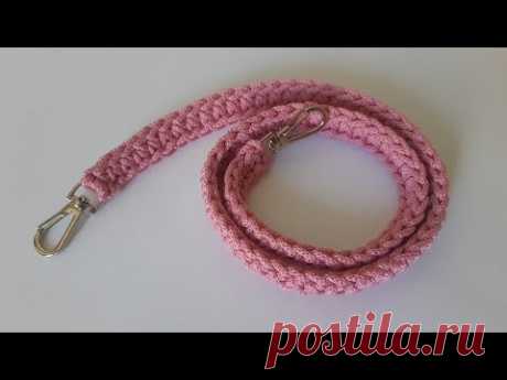 Ручка для сумки крючком. Crochet bag handle.