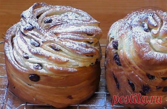 Слоеный кулич 