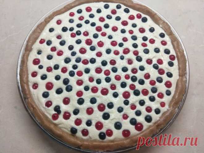 Творожная запеканка на песочном тесте с ягодами рецепт с фото пошагово