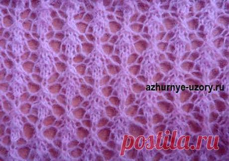Ажурный узор для мохера №25 | Ажурные Узоры