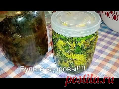 НАСТОЙКА ОДУВАНЧИКА от 100 БОЛЕЗНЕЙ. Растирка для ног, суставов, жаропонижающее средство - YouTube