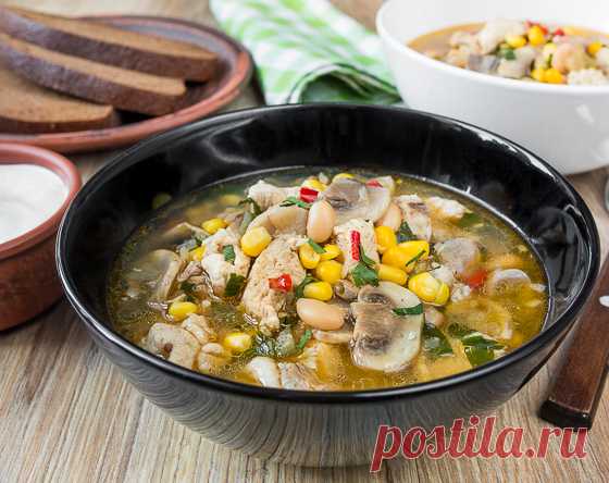 Чили-суп из курицы с грибами | Вкусный блог - рецепты под настроение