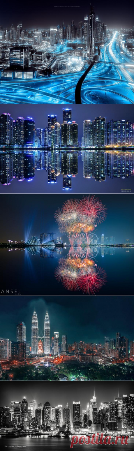 Ночные города - 28 красивых фотографий