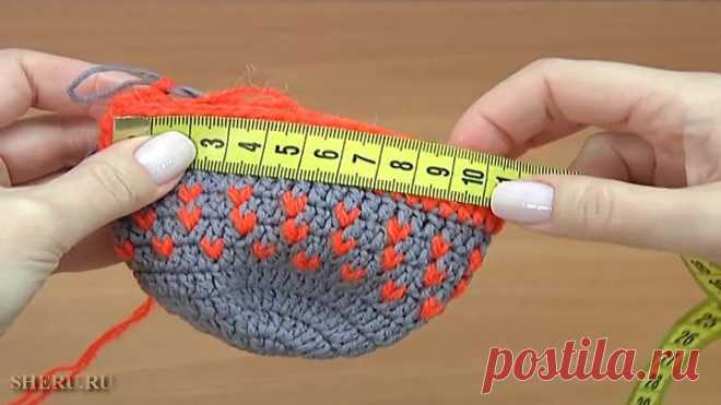 Яркие и теплые следки-носки крючком Урок 292