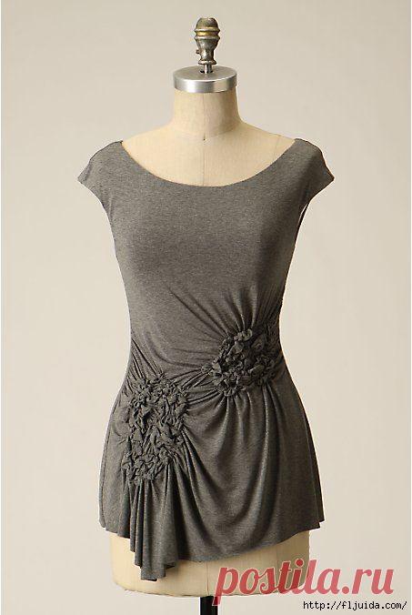 Шьем на ткани защипы и буфы своими руками