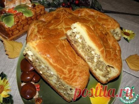 Заливной пирог с печёнкой