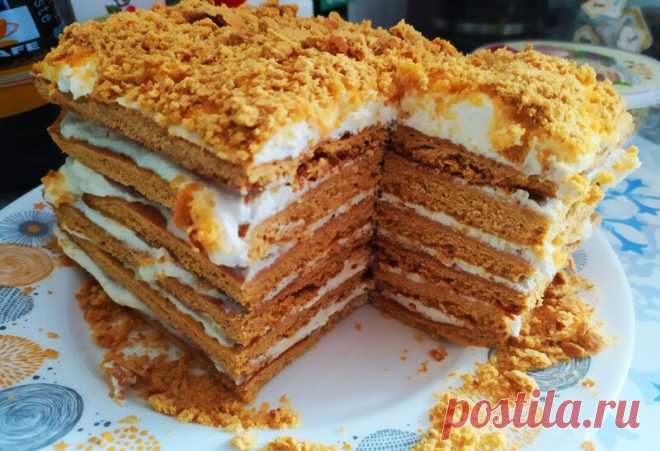 Медовый пух - самый простой и вкусный торт с творогом (мой любимый медовичок) | Домсоветы | Яндекс Дзен