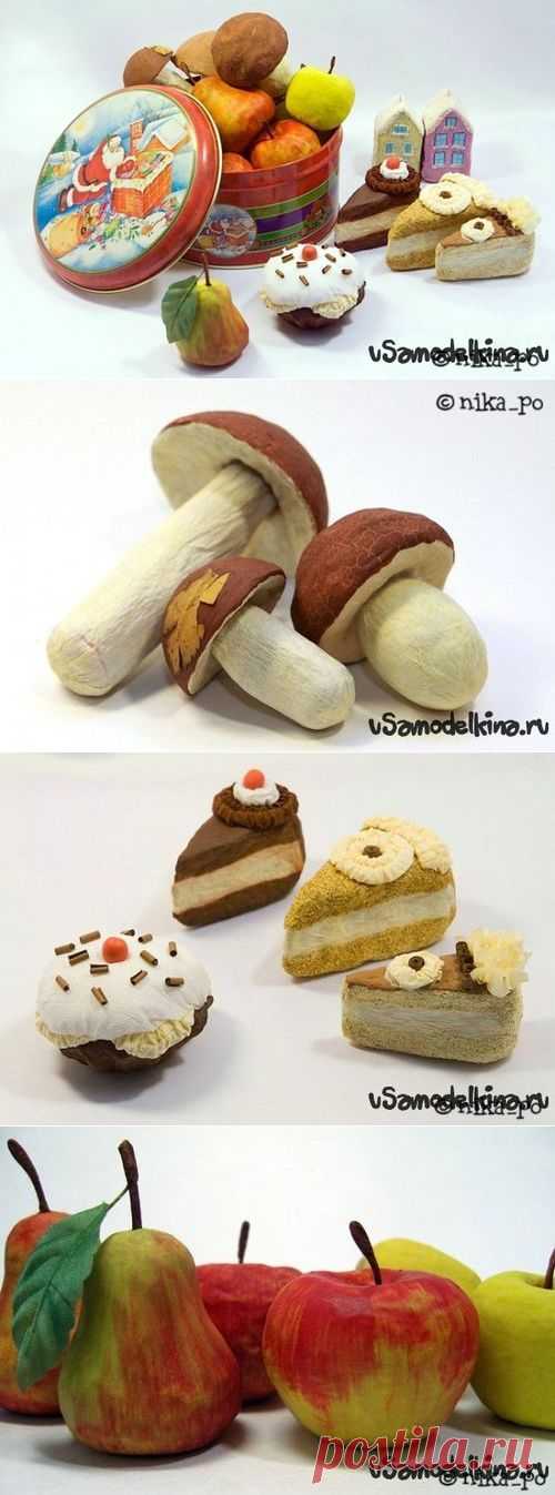 Игрушки из папье маше на Новый год и просто как сувенир