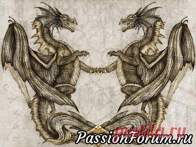 Дракончики - запись пользователя Olga (Ольга) в сообществе Декупаж в категории Картинки для декупажа