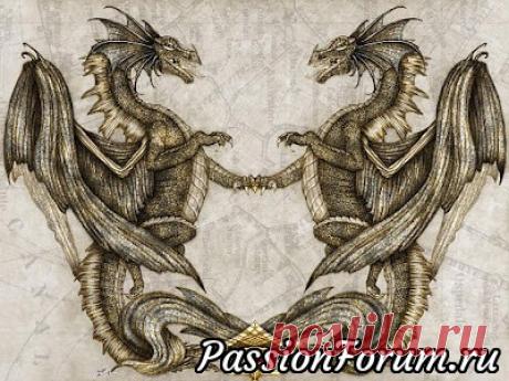 Дракончики - запись пользователя Olga (Ольга) в сообществе Декупаж в категории Картинки для декупажа