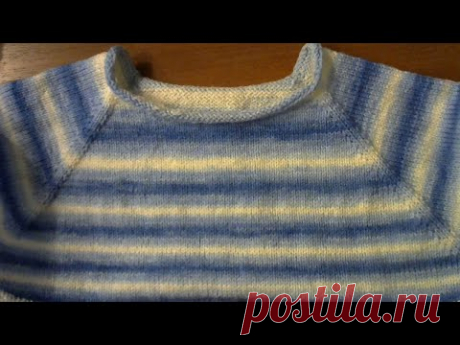 Женский джемпер. Реглан сверху. Часть 1. Росток #мастеркласс #красивыйузор #вязание #knitting мк - YouTube
