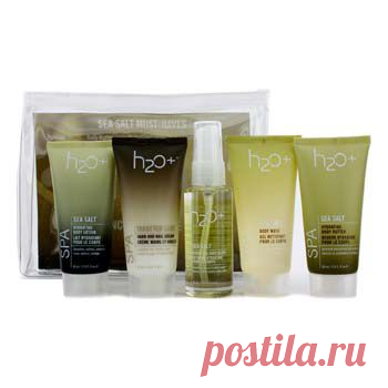H2O+ Sea Salt Набор: Гель для Душа 60мл + Масло для Тела 60мл + Лосьон для Тела 60мл + Крем для Рук и Ногтей 60мл + Блеск для Тела 56мл - Уход за кожей - StrawberryNET.com