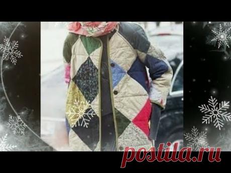 Теплая одежда из лоскутков ткани, лучшие идеи. [Пальто, шубы, плащи, лоскутные куртки]