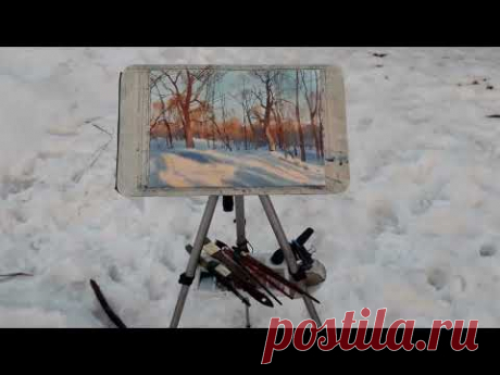 20240316 Yasenevo Park. plein air watercolor.