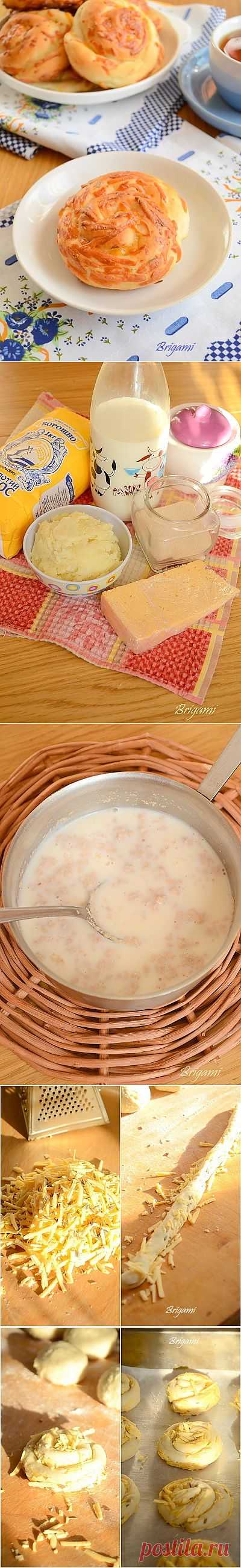 Картофельные витушки с сыром.