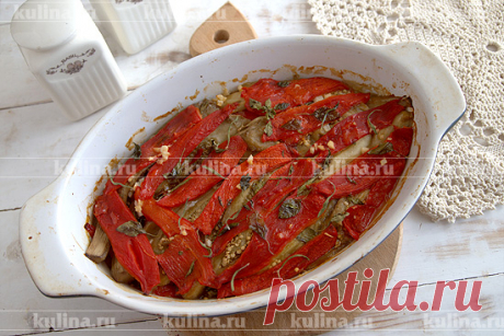 Тьян из баклажанов и перца по-французски – рецепт приготовления с фото от Kulina.Ru