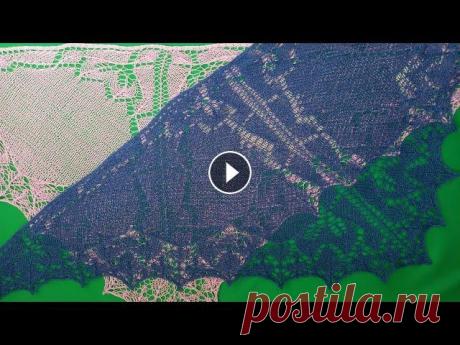 Ажурная косынка спицами на лето. Понадобится 45-60гр летней пряжи и 1 рабочий день. За схемами приглашаю на сайт: Группа в Телеграмм:...