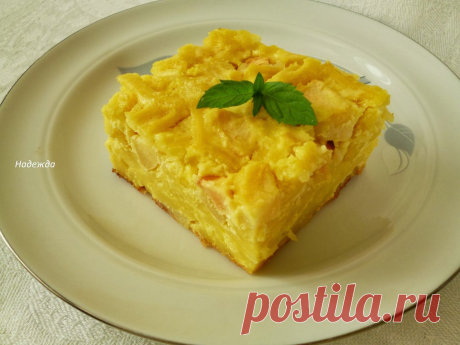 Островок вкуса: Яблочный лапшевник
