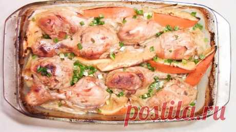 Запеченная курица с апельсинами в духовке ,праздничный, шикарный рецепт!