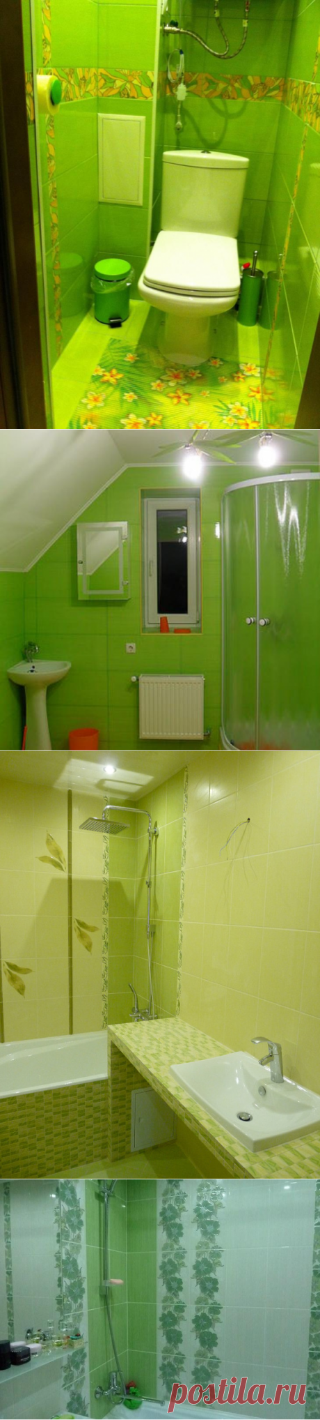 Зеленый в ванной: идеальные условия для воплощения дизайнерских идей и фантазий