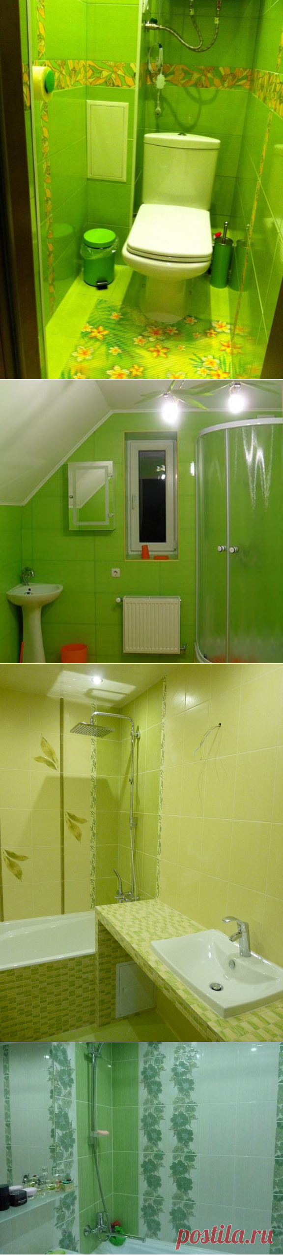 Зеленый в ванной: идеальные условия для воплощения дизайнерских идей и фантазий