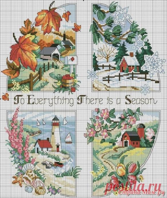 Вышиваем милые домики: часть 1