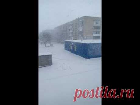 Донецк и пригорода засыпает сильнейшим снегопадом, СРОЧНЫЕ НОВОСТИ!