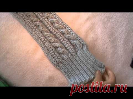Женский жилет спицами ( полочка готова )
