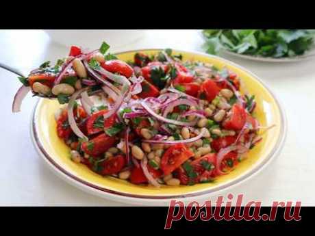 Вкусно Так ,что съедается ВСЁ! Быстрый Салат  "Музыкальный" с помидорами  на каждый день