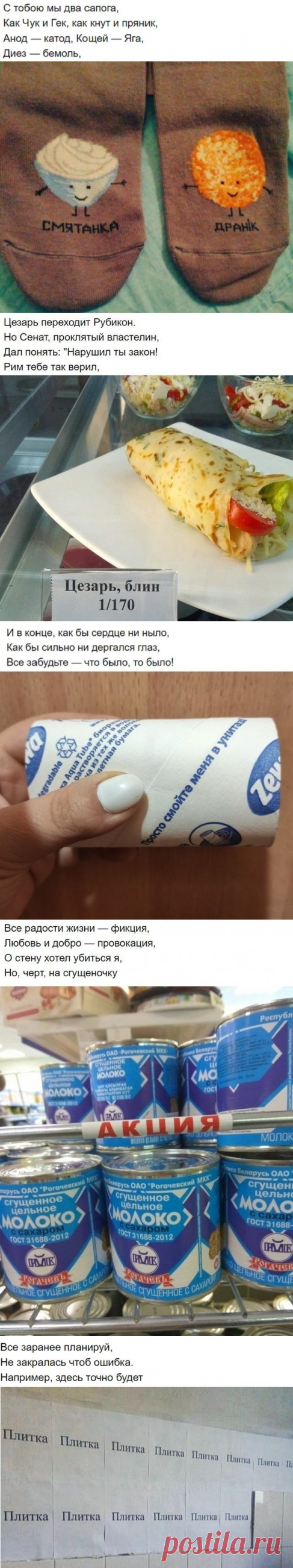 Подборка забавной поэзии с просторов Сети