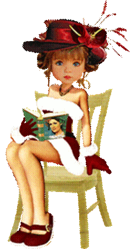 Кукла с книжкой на стуле