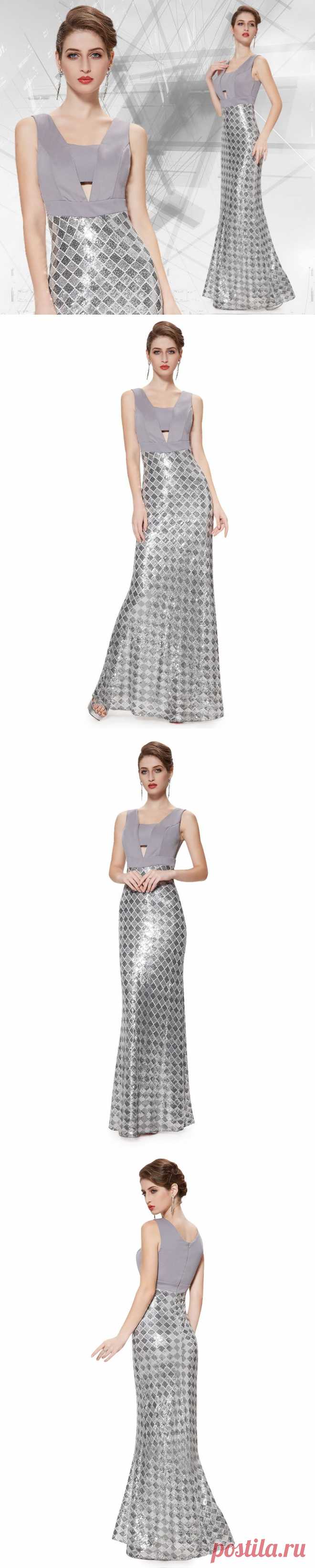 Prom Dresses Picture - More Detailed Picture about Sexy V neck Strechy Sequins Women Winter Discount Long Formal Evening Party Dress HE08249GY Free Shipping 2015 New Arrival Picture in Prom Dresses from Ever Pretty's store | Aliexpress.com | Alibaba Group