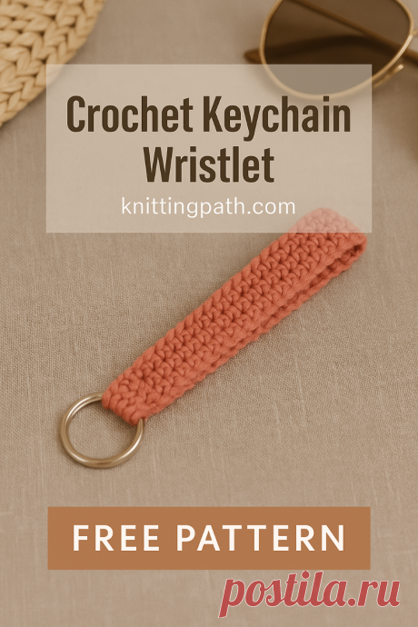 Crochet Keychain Wristlet Free Pattern