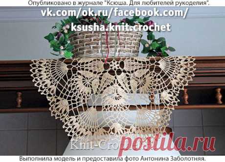 Салфетка крючком.