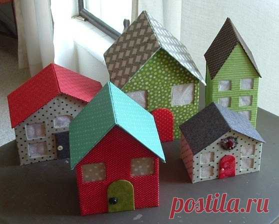 Домики из картона