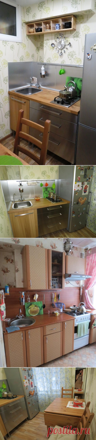 Кухонька 5 кв.м - максимум пространства и воздуха при минимуме мебели