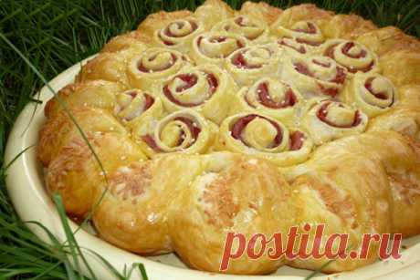 Пирог с колбасой и сыром — Домашний уют