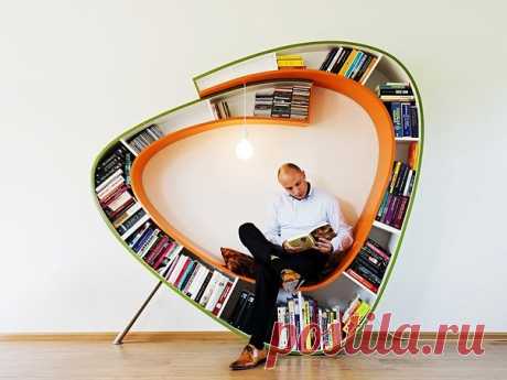 Оригинальные книжные полки: идеи — Сделай сам, идеи для творчества - DIY Ideas