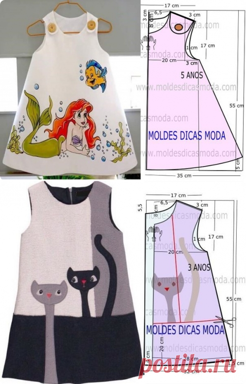 Простое детское платьеце / Рукодельница / EvA