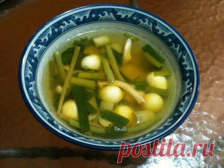 Суп для разгрузочного дня с яйцом | Четыре вкуса