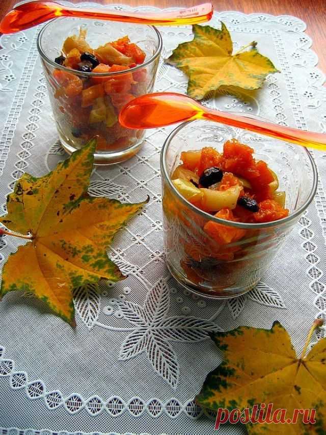 Её величество тыква! Десерт из тыквы и яблок "Осенний поцелуй" | Четыре вкуса