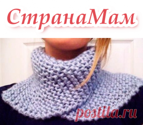 Манишка платочной вязкой