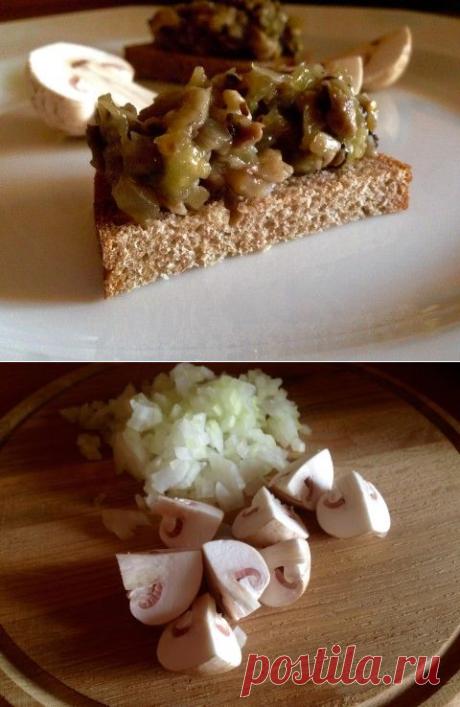 Баклажановый паштет с грибами