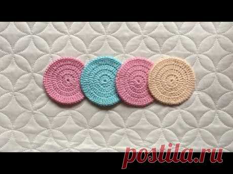 Подставка под горячее (мини салфетка) крючком | Вариант 1 | Мастер-класс | Кольцо Амигуруми