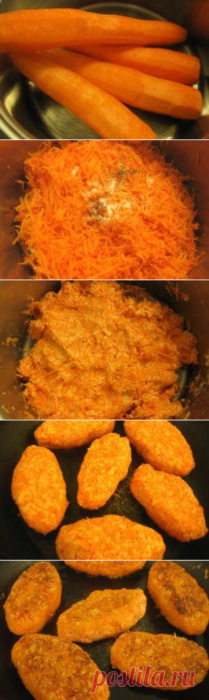 Морковные котлеты рецепт с фото, как приготовить.