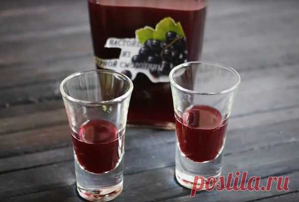 НАСТОЙКА НА ЧЁРНОЙ СМОРОДИНЕ (20 ДНЕЙ)
