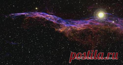 NGC 6960 - Veil Nebula - Вселенная глазами телескопа Хаббл - Фото - Все о космосе и НЛО