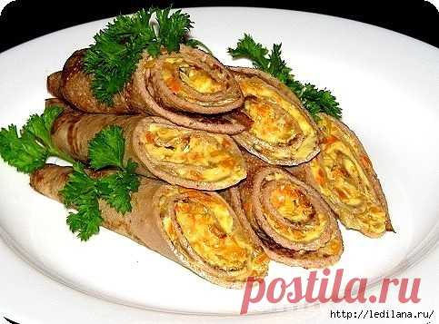 Печёночные рулетики