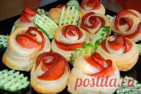 Креативный завтрак: Колбасные розочки 🌹
